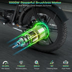 T73 Premium Series Electric Bike for Adults,48V15Ah/36Ah/41.6Ah Battery,1000W/1500W/3000W Powerful Motor,20''*4'' Fat Tire, Hydraulic Shockproof &Oils Brakes, Commute/Snow Ebike.Age 15+