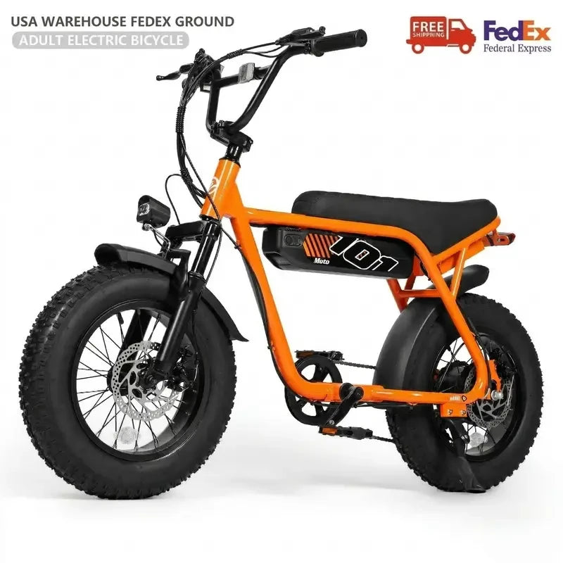 Electric Connection Fat Tire Electric Bike with thick tires and sturdy frame, ideal for off-road and city riding.