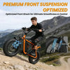 Electric Connection Fat Tire Electric Bike with thick tires, black frame, and handlebar, ready for off-road riding.