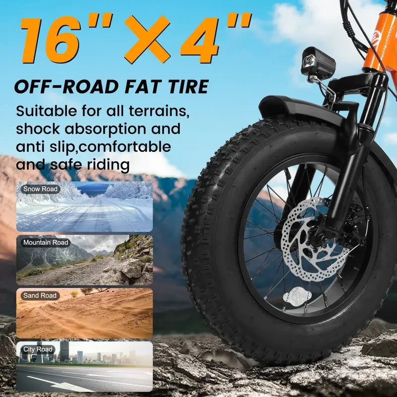 Fat Tire Electric Bike by Electric Connection with thick tires and electric motor, designed for off-road and urban riding.