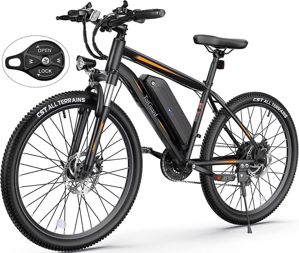 Electric Bike for Adults 27.5" E-Bike with 500W Motor, Electric Mountain Bike with 48V 10Ah Battery, Lockable Suspension Fork, Shimano 21 Speed Gears UL2849
