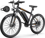 Electric Bike for Adults 27.5" E-Bike with 500W Motor, Electric Mountain Bike with 48V 10Ah Battery, Lockable Suspension Fork, Shimano 21 Speed Gears UL2849