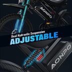 A20 Electric Bike for Adults, Peak 2000W Electric Dirt Bikes for Adults | UL 2849 48V 18.2Ah(873.6Wh) E-Bike, 100 Miles(Pas), Hydraulic Disc Brakes E Bike for Teens, 17" Dirt Tires Ebikes for Adults