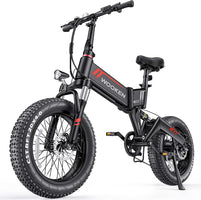 Electric Bike, 20''X4.0 Fat Tire Electric Bike for Adults | 500W Foldable Electric Bike with 48V 10Ah Battery,Professional 7 Speed,Shock Absorber, Ebike for Mountain Beach Snow