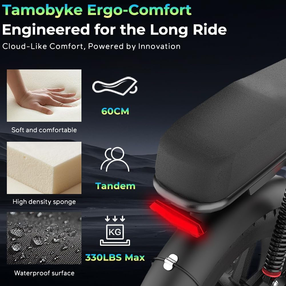 T73 Premium Series Electric Bike for Adults,48V15Ah/36Ah/41.6Ah Battery,1000W/1500W/3000W Powerful Motor,20''*4'' Fat Tire, Hydraulic Shockproof &Oils Brakes, Commute/Snow Ebike.Age 15+
