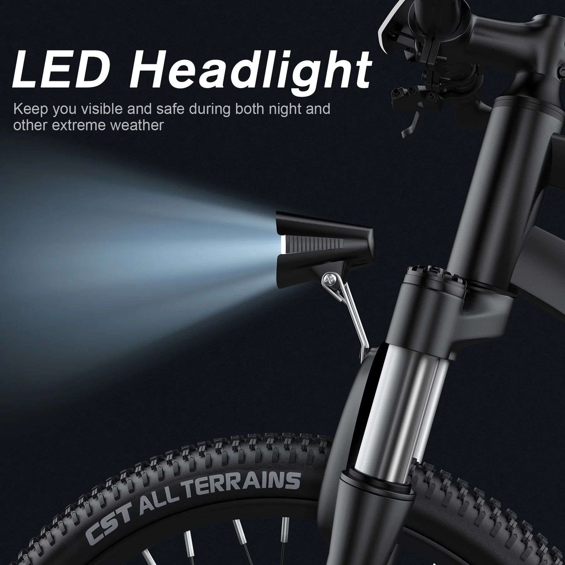 Electric Bike for Adults 27.5" E-Bike with 500W Motor, Electric Mountain Bike with 48V 10Ah Battery, Lockable Suspension Fork, Shimano 21 Speed Gears UL2849