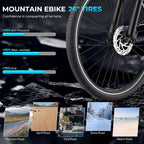 Electric Connection V80 electric bike with 26-inch wheels, 1000W motor, and dual disc brakes, suitable for city commuting.
