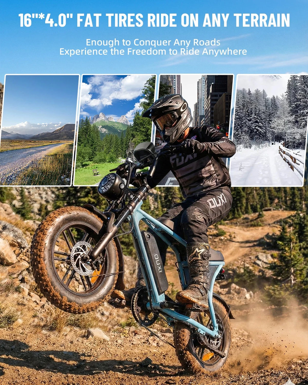 V8 Mini Electric Bike for Adults, 16" Fat Tire Ebike, 500W 20MPH Electric Bicycle, 36V 10.4Ah, E Bike UL2849
