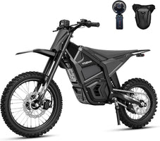 Electric Connection IN10 Pro electric dirt bike with 17"/14" tires, 5500W motor, hydraulic brakes, and dual shock for off-road riding.