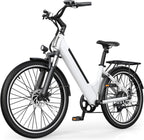 Electric Bike for Adults,26" Step-Thru Ebike with 1000W Peak Motor,50 Miles 20MPH Adult Electric Bicycles with 48V Internal Removable Battery, Adjustable Stem,7 Speed,Ul 2849 Certified
