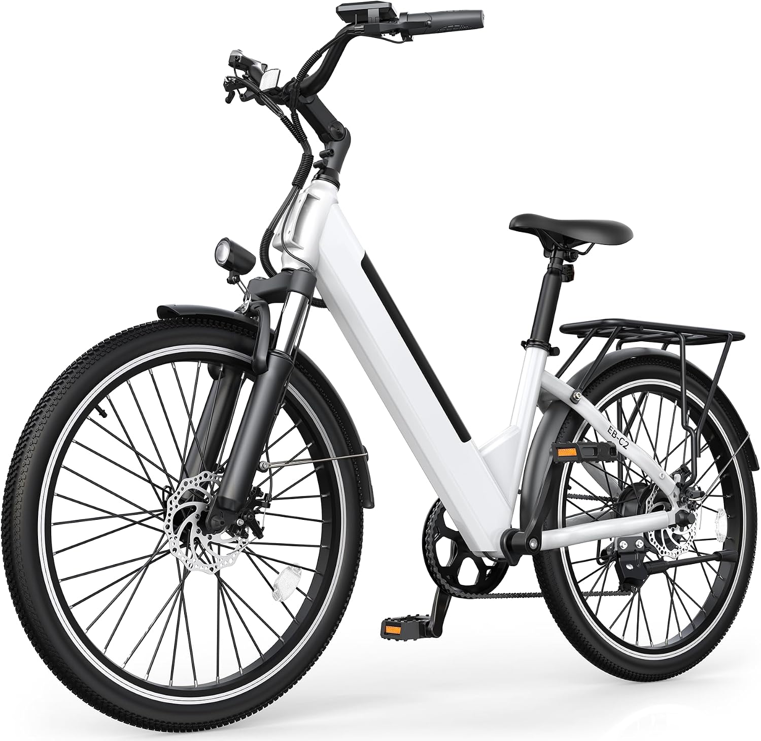 Electric Bike for Adults,26" Step-Thru Ebike with 1000W Peak Motor,50 Miles 20MPH Adult Electric Bicycles with 48V Internal Removable Battery, Adjustable Stem,7 Speed,Ul 2849 Certified