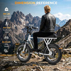 T63 Fat Tire Electric Bike, 500W Entry Level for Adults Teens | 40 Miles, 20MPH, 13Ah Removable Battery. 20 Fat Tire Ebike for Commute, School, Travel. Lightweight. UL2849 Certified.