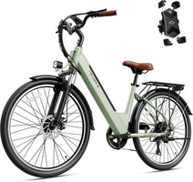 Cityscape 2.0 Electric Bike for Adults with Peak 1200W Motor, 468Wh Removable Battery, 50Miles 26" Electric Commuter Bike, 7-Speed,Ul Certified