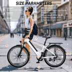 Electric Bike for Adults,26" Step-Thru Ebike with 1000W Peak Motor,50 Miles 20MPH Adult Electric Bicycles with 48V Internal Removable Battery, Adjustable Stem,7 Speed,Ul 2849 Certified