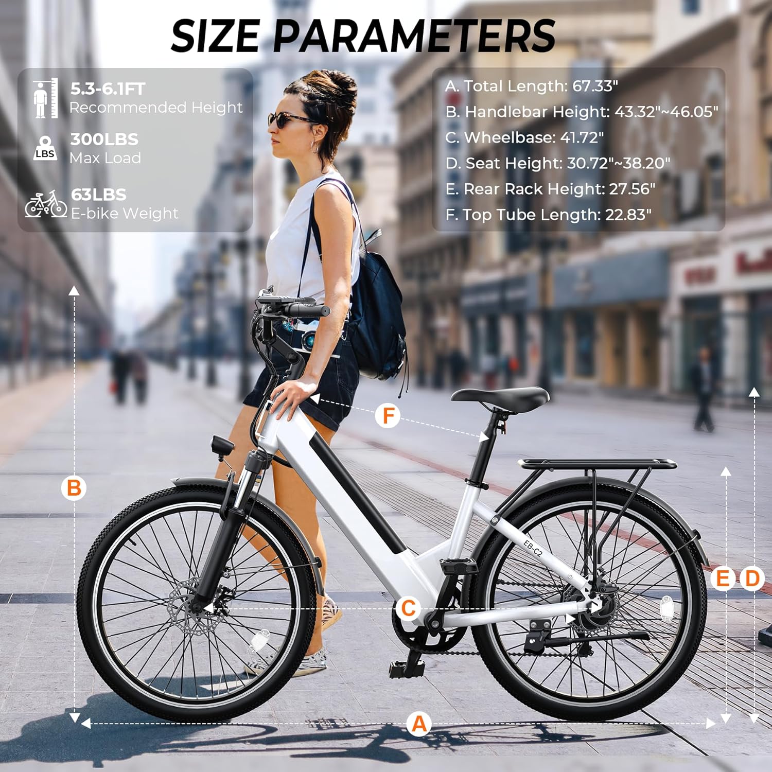Electric Bike for Adults,26" Step-Thru Ebike with 1000W Peak Motor,50 Miles 20MPH Adult Electric Bicycles with 48V Internal Removable Battery, Adjustable Stem,7 Speed,Ul 2849 Certified
