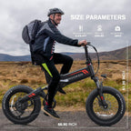 Electric Bike, 20''X4.0 Fat Tire Electric Bike for Adults | 500W Foldable Electric Bike with 48V 10Ah Battery,Professional 7 Speed,Shock Absorber, Ebike for Mountain Beach Snow