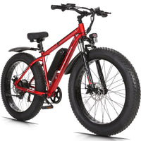 26"X4.0 Fat Tire Electric Bike, 624Wh Battery, 48V 500W Ebike Electric Mountain Bike, Cruise Control Mode, Adult E Bikes for Men, LCD Meter, 7-Speed Snow Bike Beach E-Bike for Adults UL2849