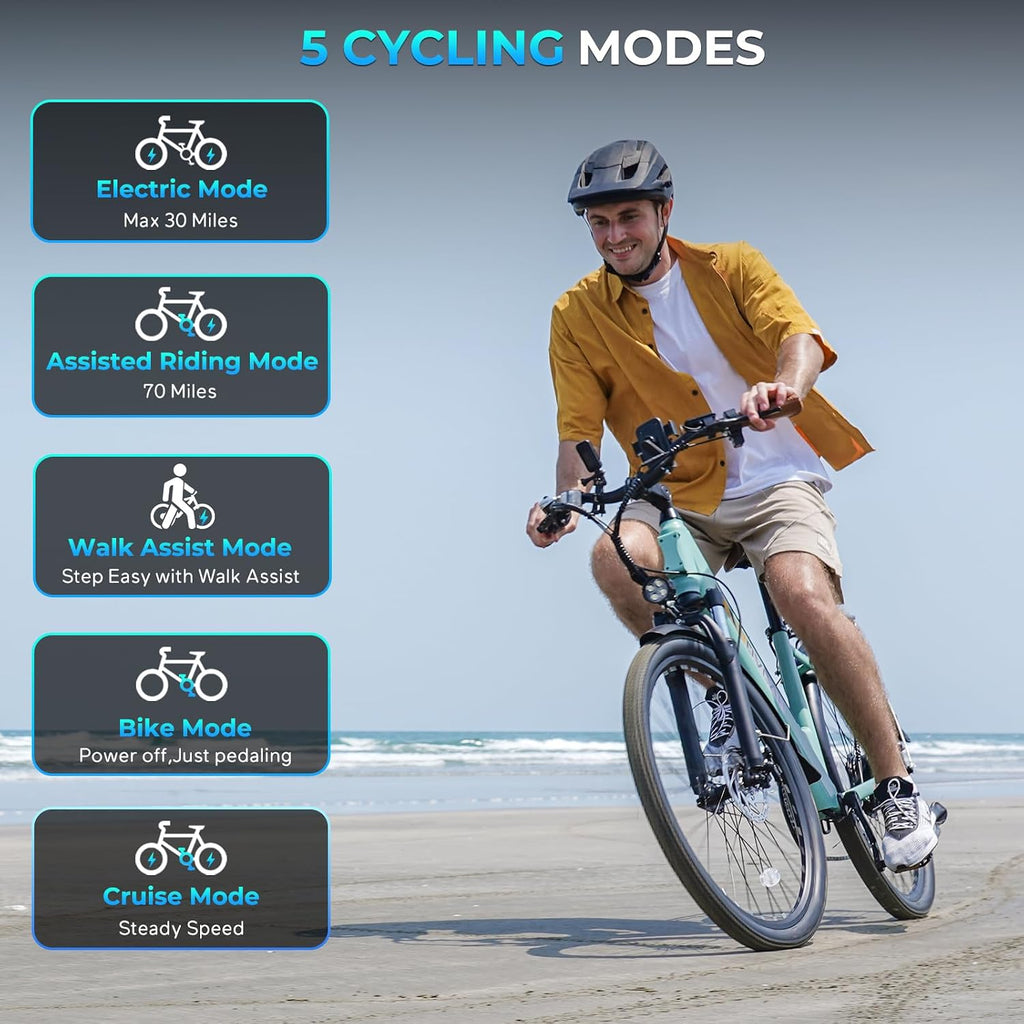Electric Connection V80 electric bike with 26-inch wheels, 1000W motor, dual disc brakes, and removable 48V battery for city commuting.