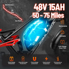 2026 Luna/Terra 3000W/1500W 33MPH Dual Motor Ebike for Men Women, 20/15Ah 80+ Mi Long Range Electric Bike for Adults, 20" Fat Tire Full Suspension All-Terrain E-Bike with Hydraulic Disc Brake