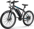 Electric Bike for Adults 27.5" E-Bike with 500W Motor, Electric Mountain Bike with 48V 10Ah Battery, Lockable Suspension Fork, Shimano 21 Speed Gears UL2849