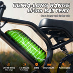 Electric Bike,16" Fat Tire Ebike,500W Motor,48V 12Ah Removable Battery,4X Suspension,38 Miles Pure Electric,55 Miles Pedal