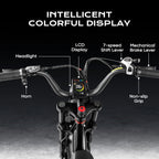 2026 Luna/Terra 3000W/1500W 33MPH Dual Motor Ebike for Men Women, 20/15Ah 80+ Mi Long Range Electric Bike for Adults, 20" Fat Tire Full Suspension All-Terrain E-Bike with Hydraulic Disc Brake