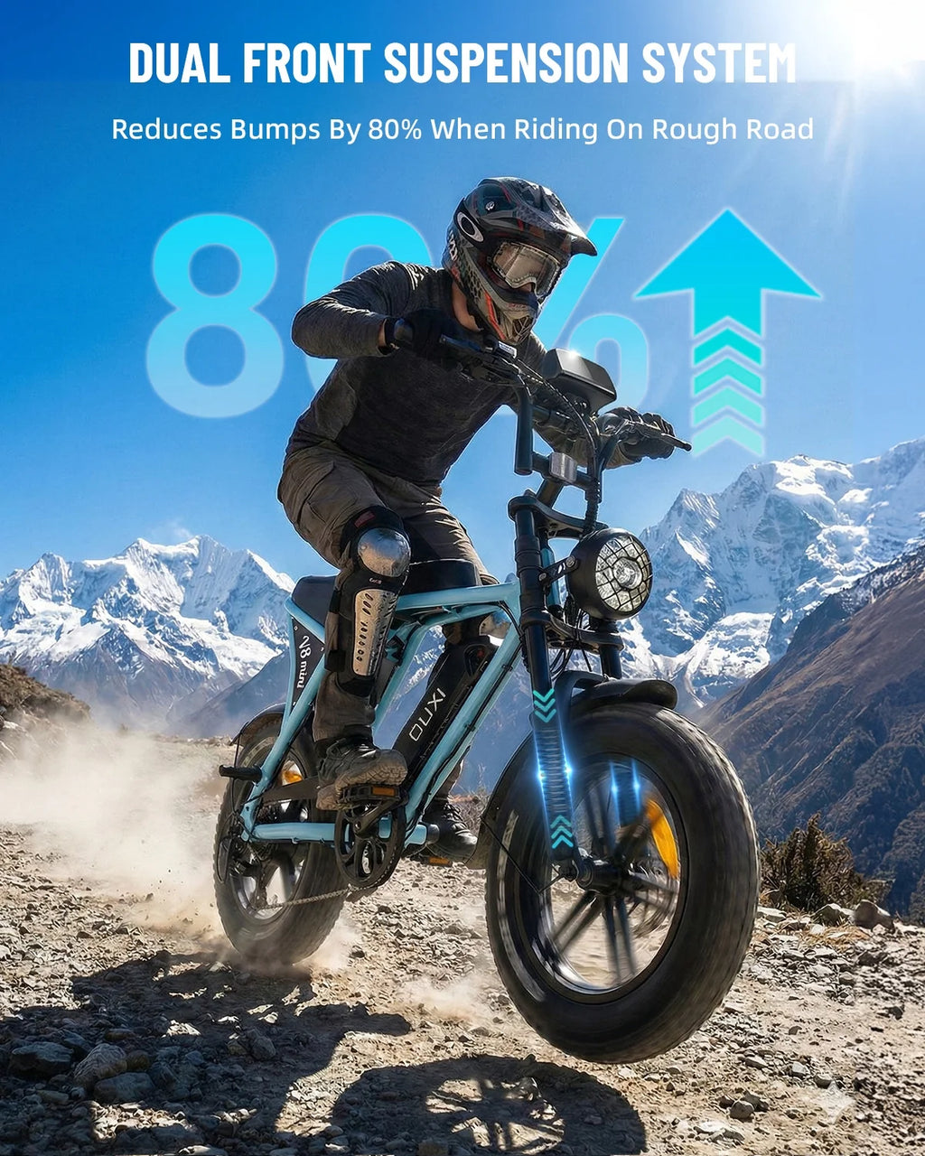 V8 Mini Electric Bike for Adults, 16" Fat Tire Ebike, 500W 20MPH Electric Bicycle, 36V 10.4Ah, E Bike UL2849