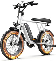 T63 Fat Tire Electric Bike, 500W Entry Level for Adults Teens | 40 Miles, 20MPH, 13Ah Removable Battery. 20 Fat Tire Ebike for Commute, School, Travel. Lightweight. UL2849 Certified.