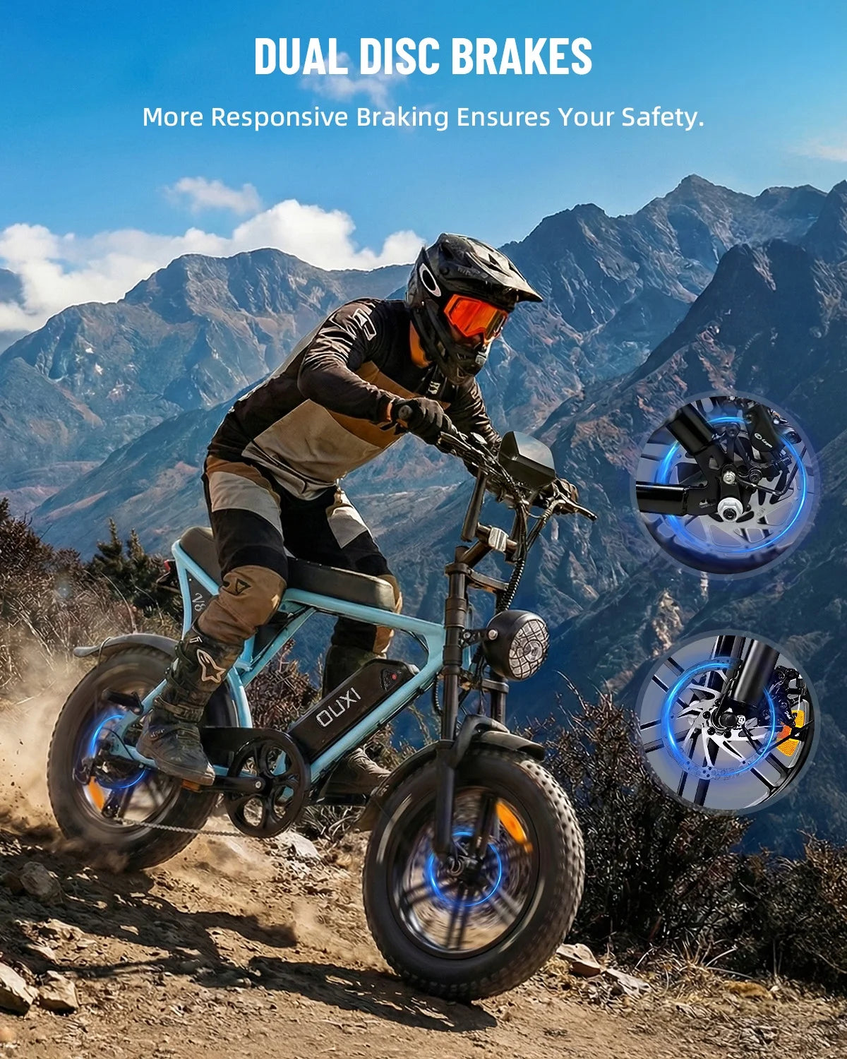 V8 Mini Electric Bike for Adults, 16" Fat Tire Ebike, 500W 20MPH Electric Bicycle, 36V 10.4Ah, E Bike UL2849