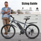Electric Bike for Adults, 1000W Peak Ebike, 50Miles 20MPH Electric Mountain Bike, 26" Adult Electric Bicycle with 48V Removable Battery, Fenders,7 Speed, Front Suspension, UL 2849 Certified