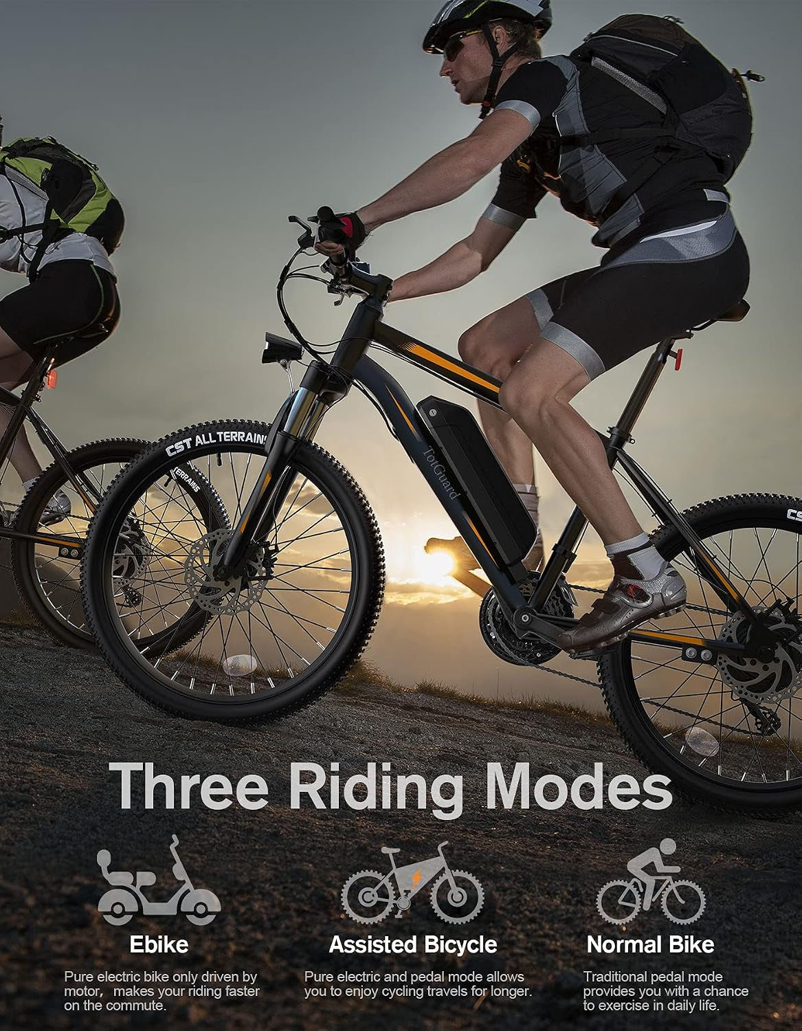 Electric Bike for Adults, 26" Ebike with Peak 500W Brushless Motor, Electric Mountain Bike with 374Wh Removable Battery, 50 Miles Electric Bicycle with Suspension Fork, 21 Speed, LCD Display