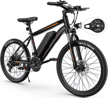 Electric Bike for Adults, 26" Ebike with Peak 500W Brushless Motor, Electric Mountain Bike with 374Wh Removable Battery, 50 Miles Electric Bicycle with Suspension Fork, 21 Speed, LCD Display