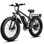 EB26 Electric Bike for Adults, Peak 1500W 48V 15Ah, 26" Fat Tire Ebike, E-Mountain Bicycle, UL2849