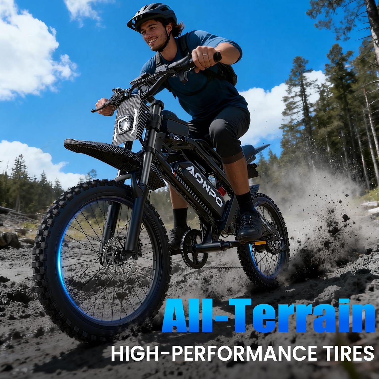 A20 Electric Bike for Adults, Peak 2000W Electric Dirt Bikes for Adults | UL 2849 48V 18.2Ah(873.6Wh) E-Bike, 100 Miles(Pas), Hydraulic Disc Brakes E Bike for Teens, 17" Dirt Tires Ebikes for Adults